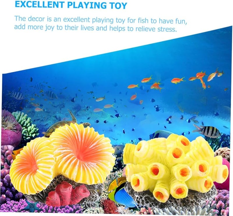 Realistic Coral And Sea Star Ornaments For Betta Fish Tank Hiding Places - Image 3
